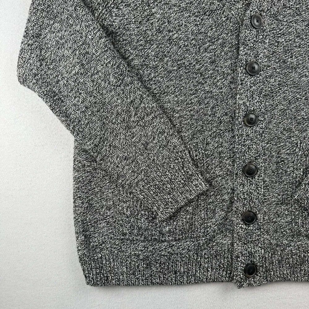 Angelo Litrico Men's 3XL Grey Cardigan Acrylic Sweater